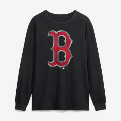 Boston Red Sox  Forged Mascot Long Sleeve T-Shirt - Black