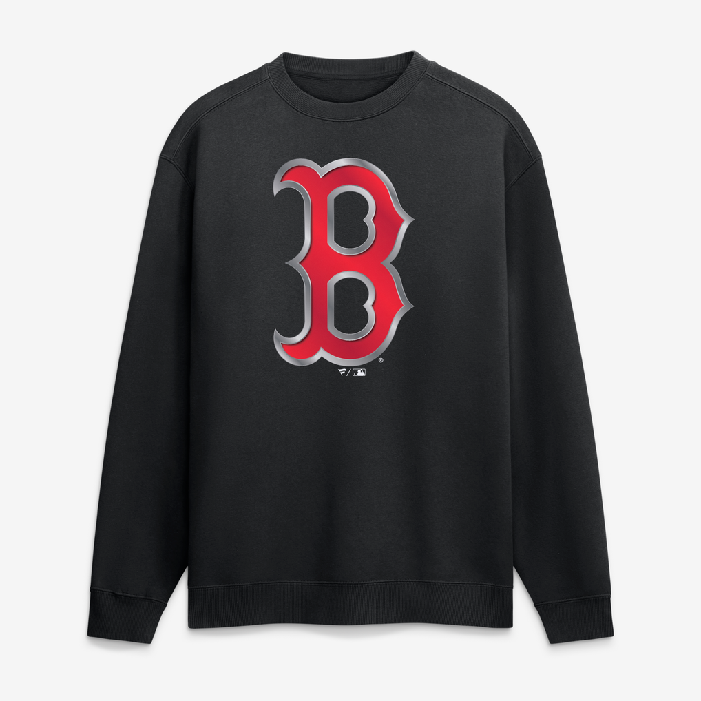 Boston Red Sox  Forged Mascot Personalized Name & Number Sweatshirt - Black