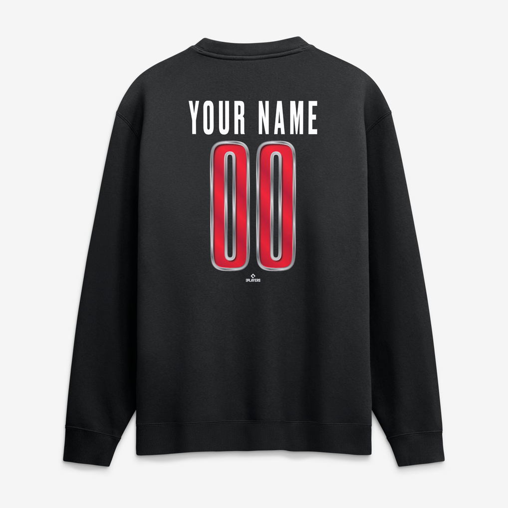 Boston Red Sox  Forged Mascot Personalized Name & Number Sweatshirt - Black