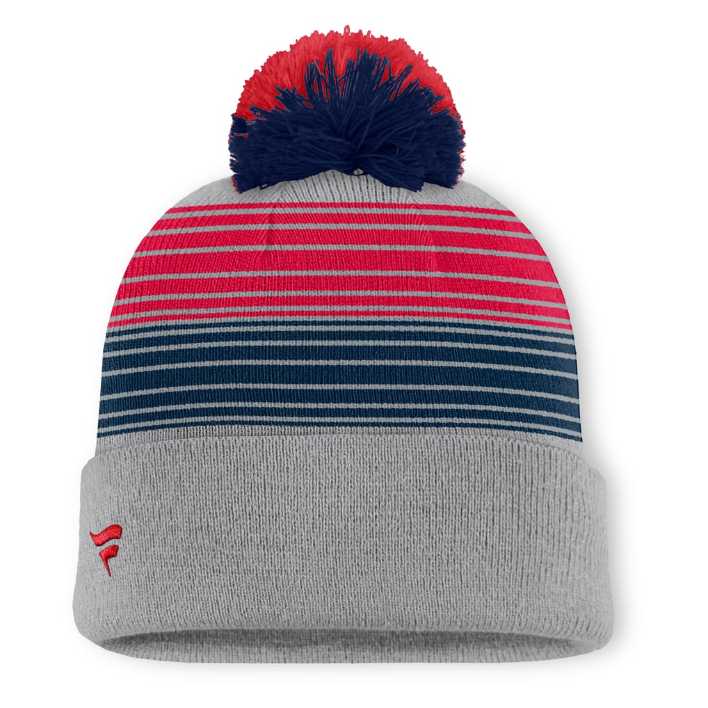 Boston Red Sox Fanatics Balk Cuffed Knit Hat with Pom - Gray