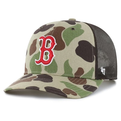 Boston Red Sox Carhartt x '47 Duck Adjustable Trucker Hat - Camo