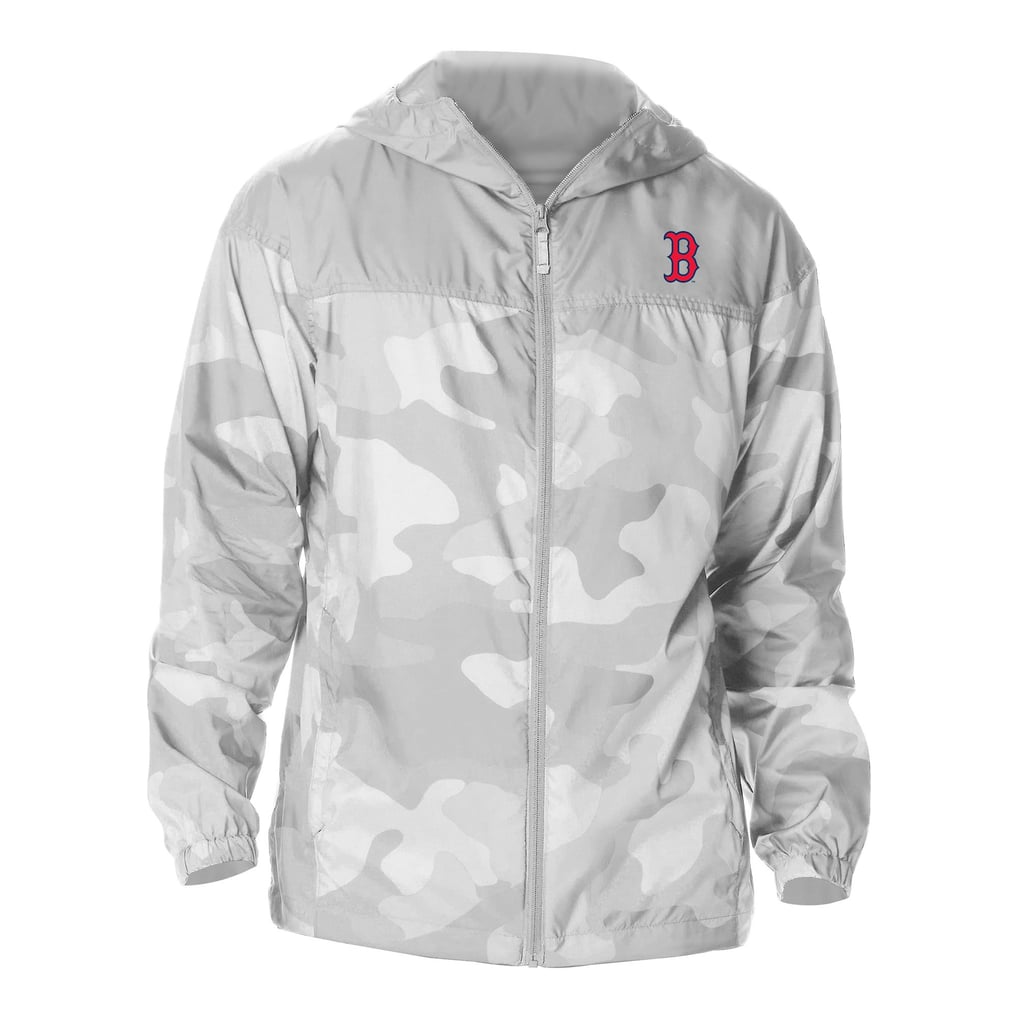  Boston Red Sox Columbia Flash Challenger Novelty Omni-Tech Full-Zip Windbreaker - Gray