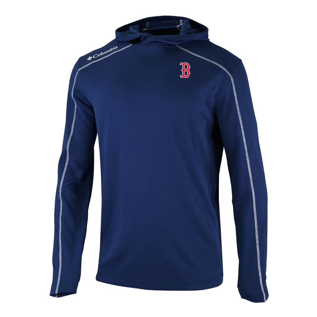  Boston Red Sox Columbia Omni-Wick Shotgun Pullover Hoodie - Navy