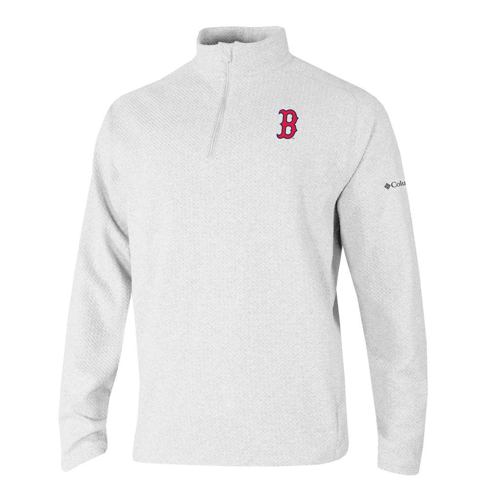 Boston Red Sox Columbia  Swingcraft Quarter-Zip Pullover - White