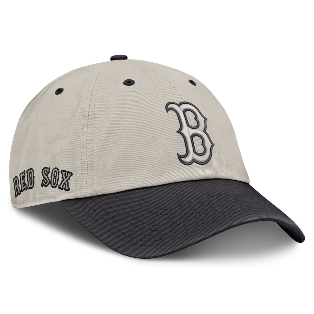 Boston Red Sox Fanatics Frame Adjustable Hat - Beige/Charcoal