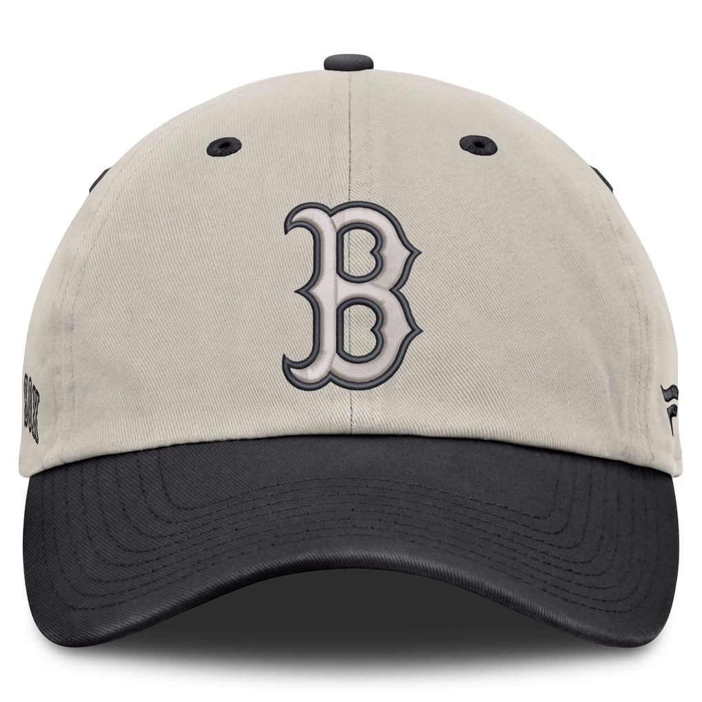 Boston Red Sox Fanatics Frame Adjustable Hat - Beige/Charcoal