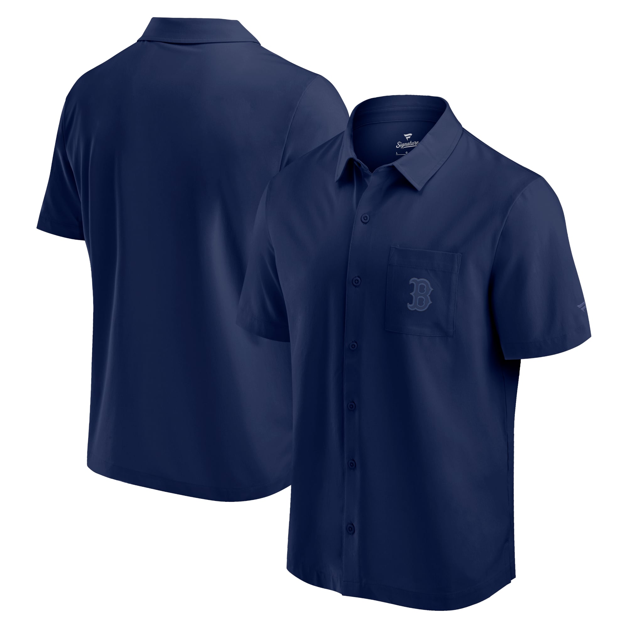 Men's Fanatics Navy Boston Red Sox Front Office Button-Up Shirt Size: Small
