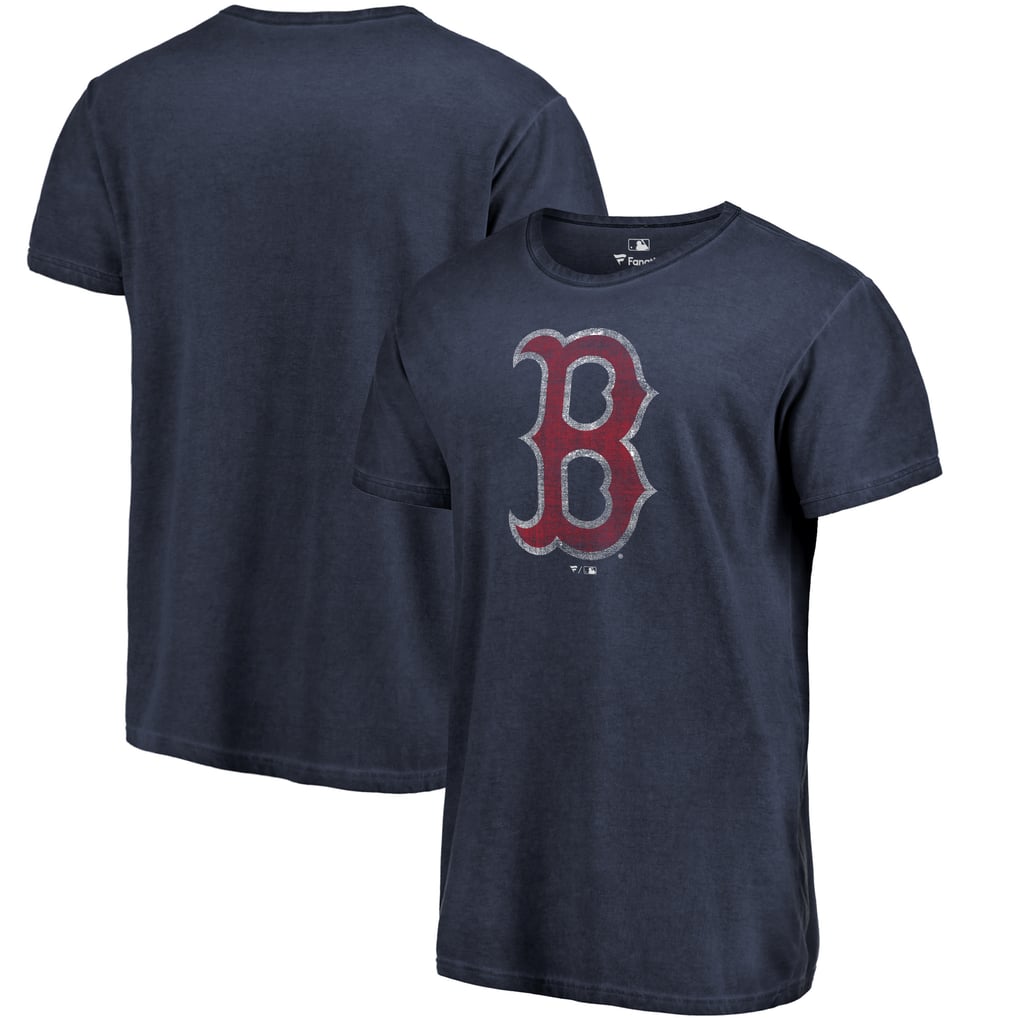 Washed Logo Tee Men's Boston Red Sox Fanatics Navy Washed Logo T-Shirt