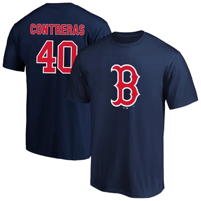 Willson Contreras Boston Red Sox Fanatics Big & Tall Name & Number T-Shirt - Navy