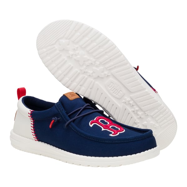 Boston Red Sox Hey Dude Wally Casual Shoes - Navy display picture 1