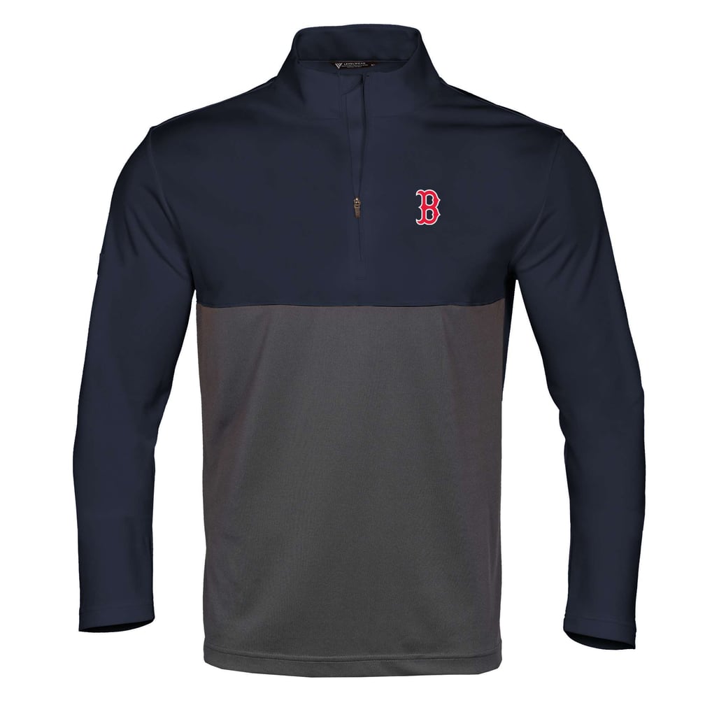  Boston Red Sox Levelwear Pursue Insignia 2.0 Quarter-Zip Pullover Top - Navy/Charcoal