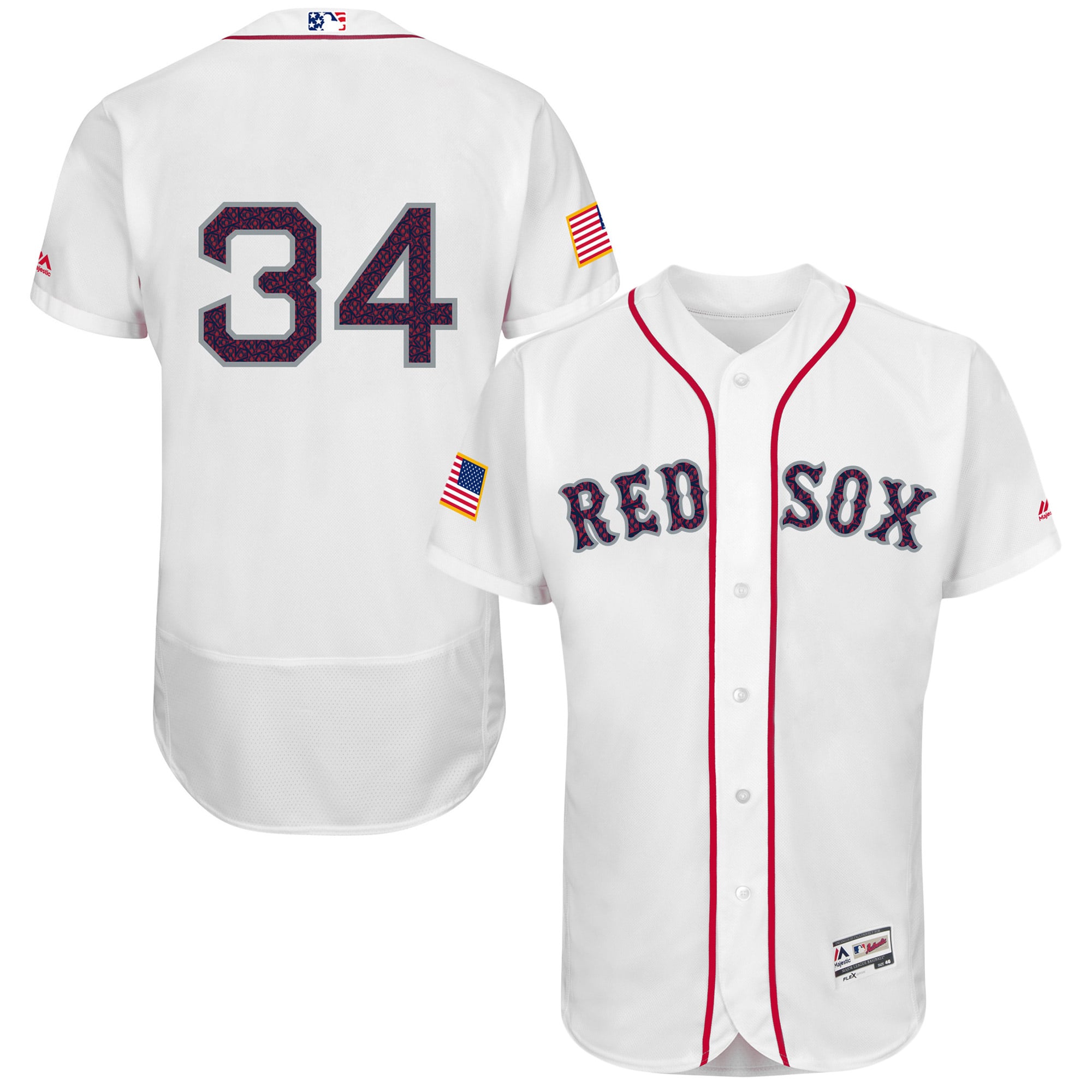 Men's Boston Red Sox David Ortiz Majestic White Fashion Stars