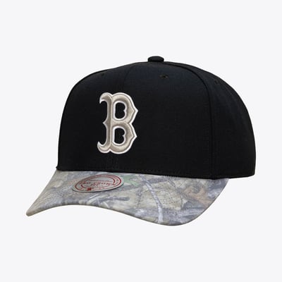  Boston Red Sox Mitchell & Ness Midnight Timber Pro Snapback Hat - Black