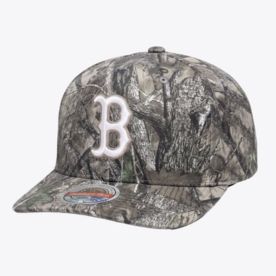  Boston Red Sox Mitchell & Ness Timber Trail Snapback Hat - Camo