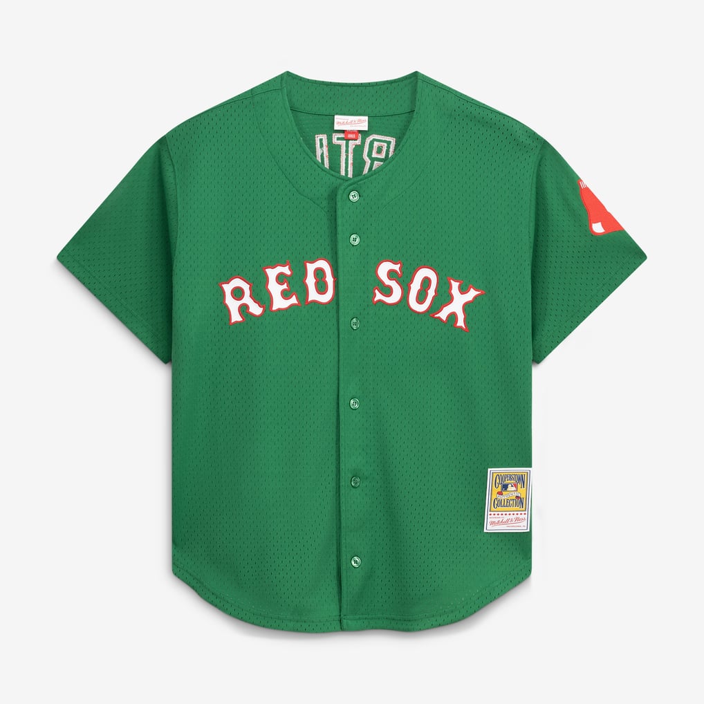 David Ortiz Boston Red Sox Mitchell & Ness Cooperstown Collection Mesh Batting Practice Jersey - Kelly Green
