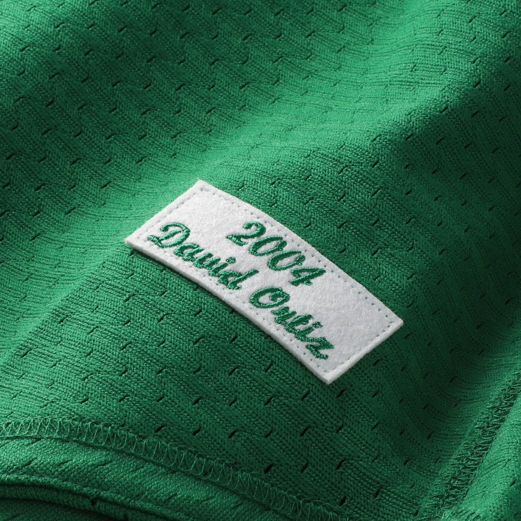 David Ortiz Boston Red Sox Mitchell & Ness Cooperstown Collection Mesh Batting Practice Jersey - Kelly Green