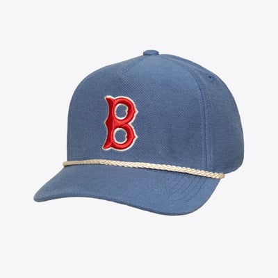  Boston Red Sox Mitchell & Ness Heritage Hues French Terry Snapback Hat - Navy