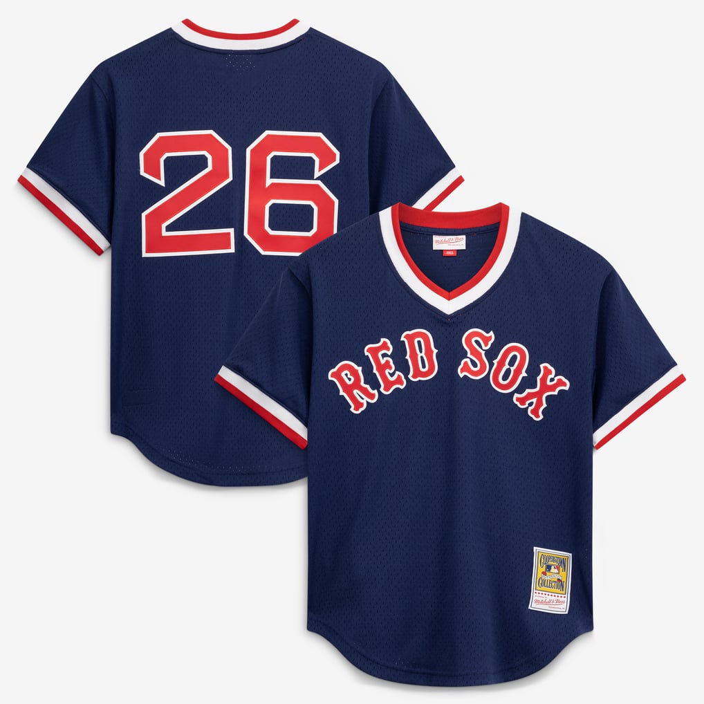 Wade Boggs Boston Red Sox Mitchell & Ness Authentic Batting Practice Jersey - Navy