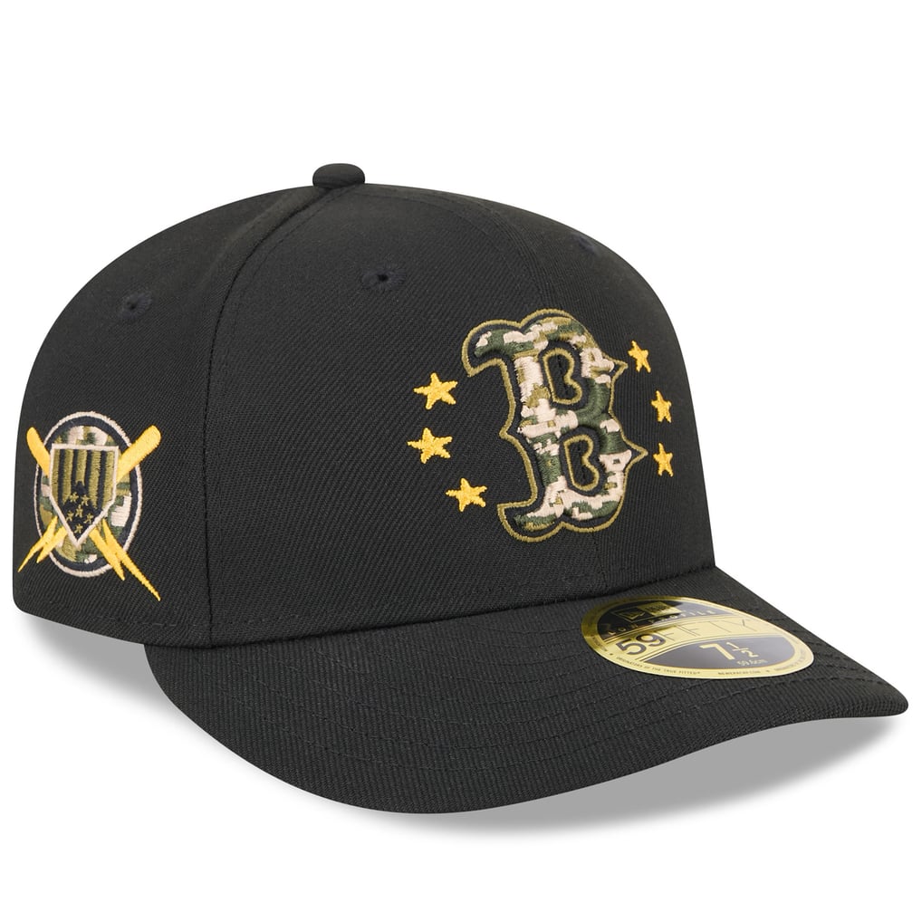  Boston Red Sox New Era 2024 Armed Forces Day Low Profile 59FIFTY Fitted Hat - Black