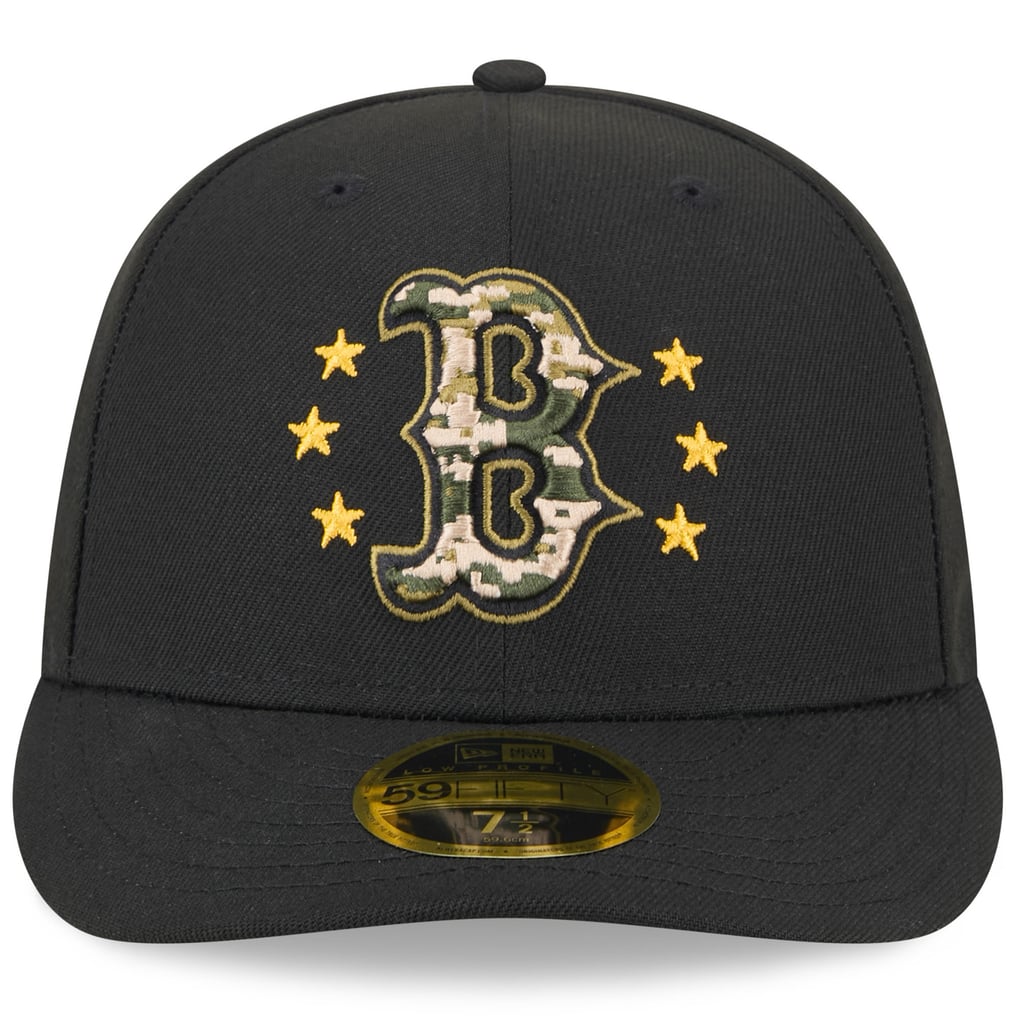  Boston Red Sox New Era 2024 Armed Forces Day Low Profile 59FIFTY Fitted Hat - Black