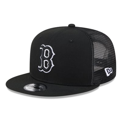 Boston Red Sox New Era 9FIFTY Adjustable Trucker Hat - Black