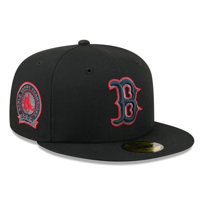  Boston Red Sox New Era Color Pop 59FIFTY Fitted Hat - Black