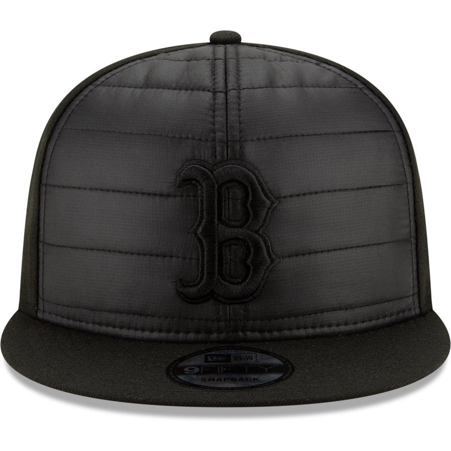 Men's Boston Red Sox New Era Black Degree 9FIFTY Snapback Hat