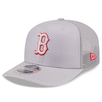  Boston Red Sox New Era 9SEVENTY Jock Adjustable Trucker Hat - Gray