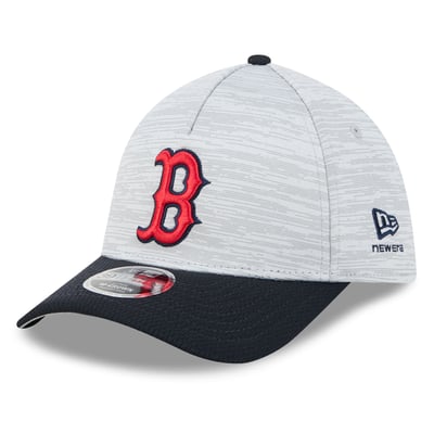  Boston Red Sox New Era Men's Tech 39THIRTY A-Frame Flex Hat - Gray/Navy