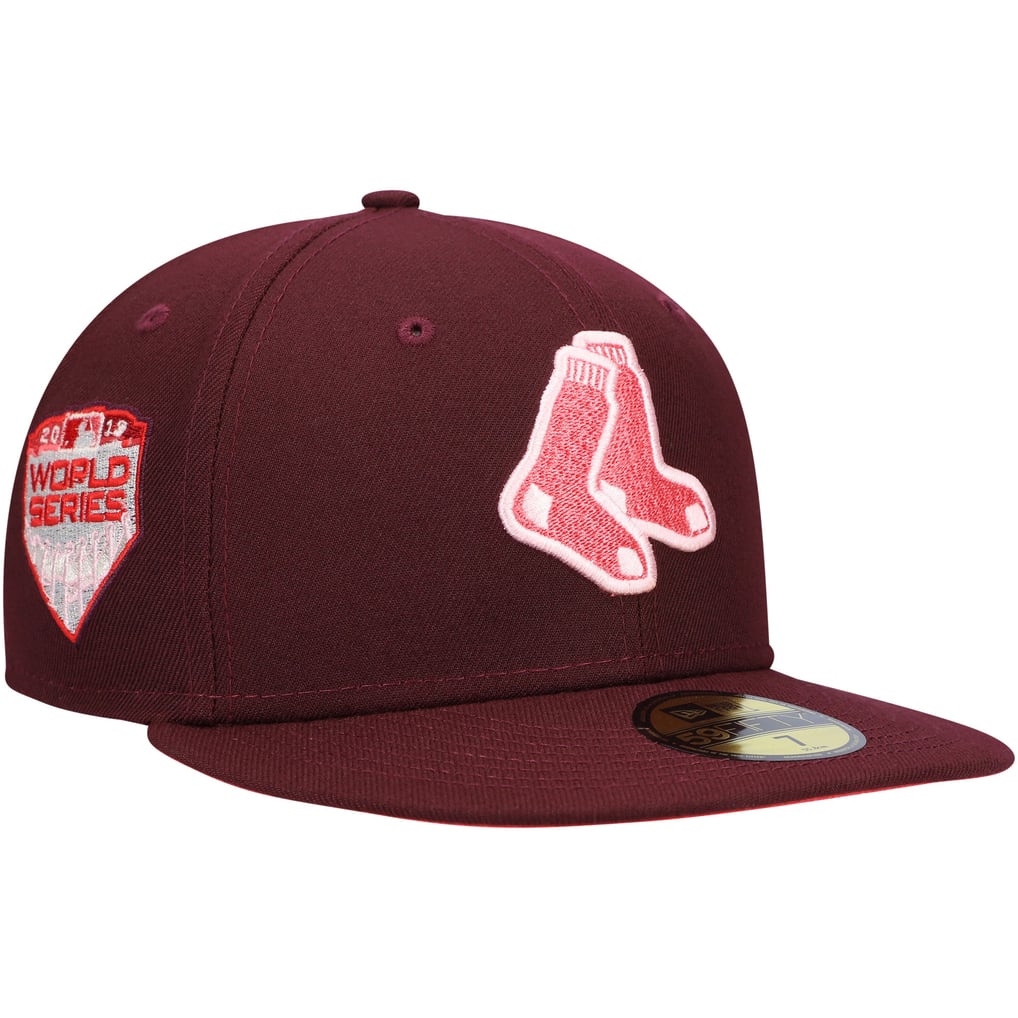 Men's Boston Red Sox New Era Maroon 2018 MLB World Series Color Fam ...
