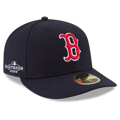 Boston Red Sox New Era 2026 MLB Postseason Side Patch Low Profile 59FIFTY Fitted Hat - Navy