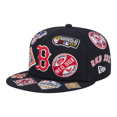  Boston Red Sox New Era All Over 59FIFTY Fitted Hat - Navy