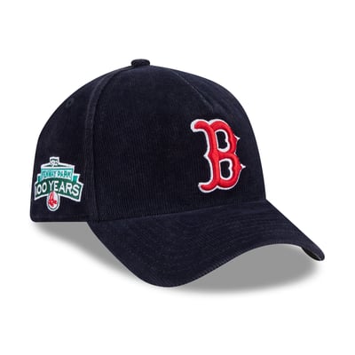 Boston Red Sox New Era Corduroy A-Frame 59FORTY Fitted Hat - Navy