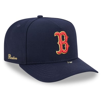Boston Red Sox New Era Visor Pin 9FIFTY A-Frame Snapback Hat - Navy