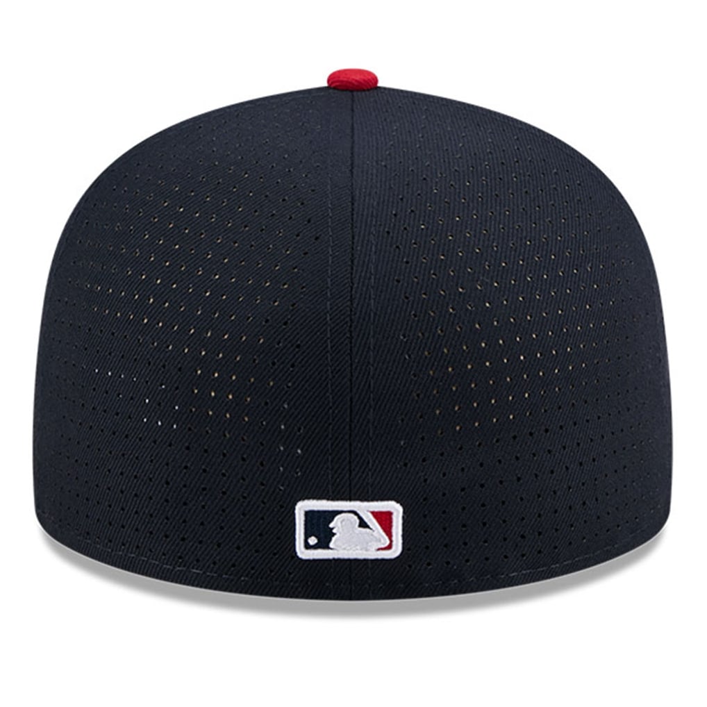Boston Red Sox New Era 2025 MLB All-Star Game Workout Side Patch 59FIFTY Fitted Hat - Navy/Red