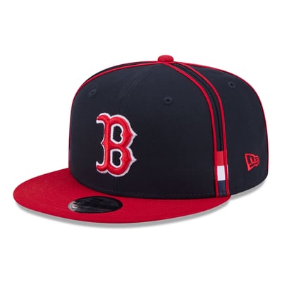Boston Red Sox New Era 9FIFTY Soutache Snapback Hat - Navy/Red