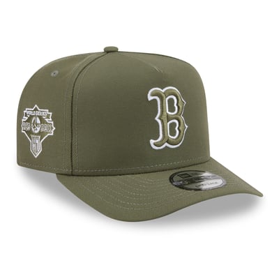 Boston Red Sox New Era Evergreen A-Frame 9FIFTY Snapback Hat - Olive