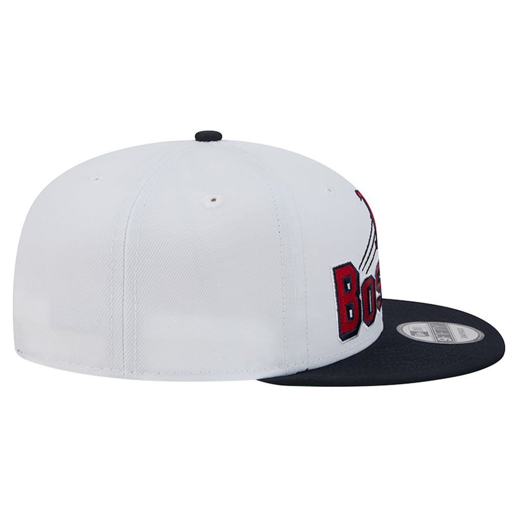 Boston Red Sox New Era Retro Sweep 9FIFTY Snapback Hat - White