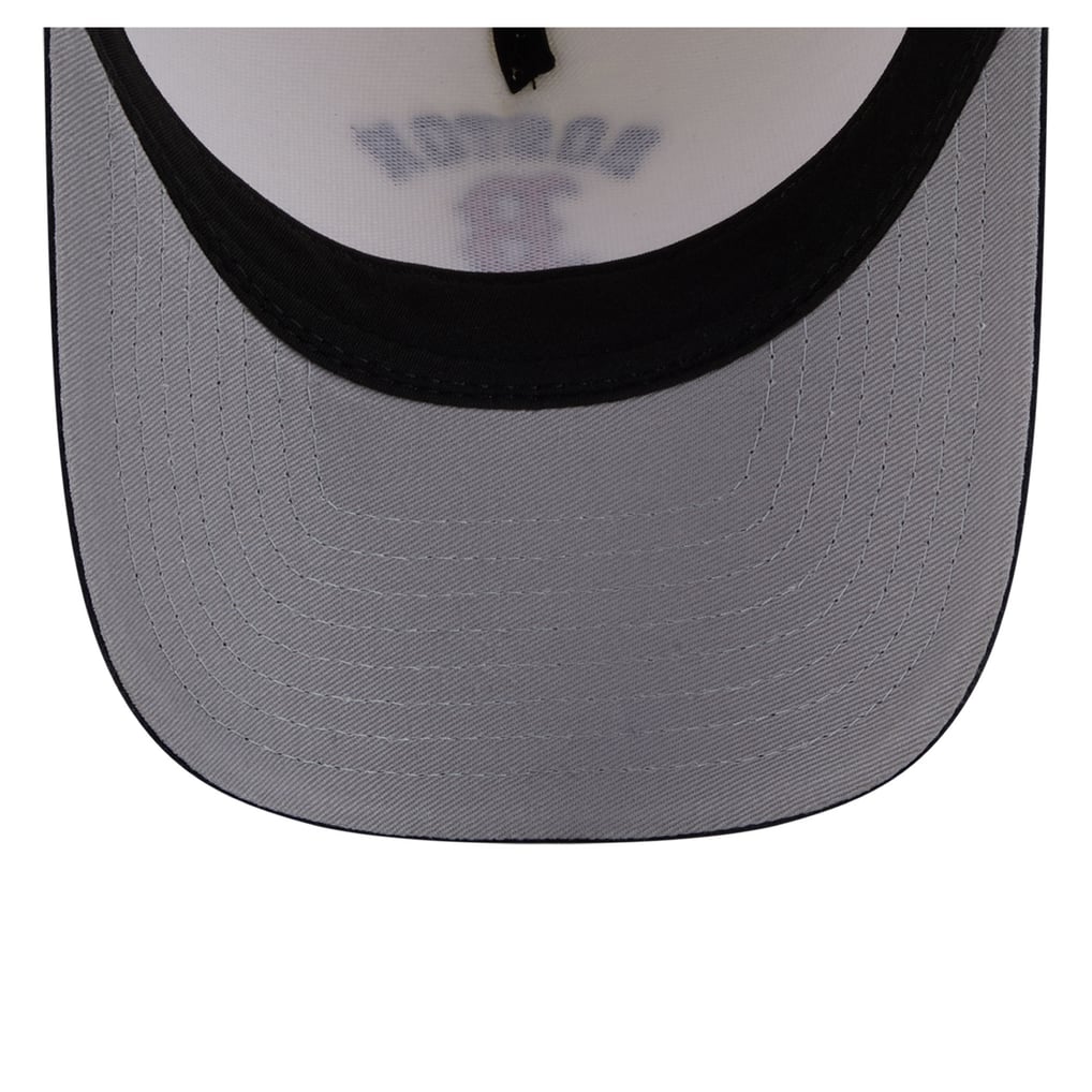 Boston Red Sox New Era Arch 9FORTY A-Frame M-Crown Adjustable Hat - White/Navy