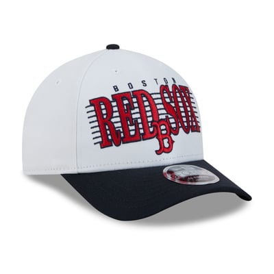 Boston Red Sox New Era Loyal 9FORTY M-Crown Adjustable Hat - White/Navy