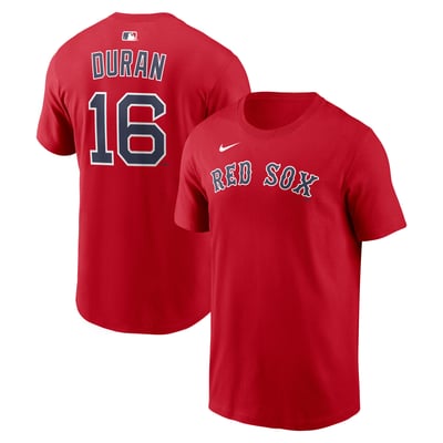Jarren Duran Boston Red Sox Nike Home Name & Number T-Shirt - Red