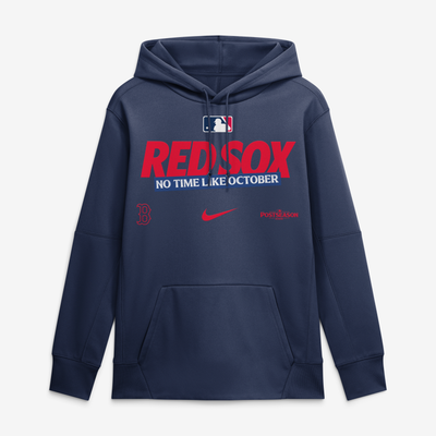 Boston Red Sox Nike 2026 MLB Postseason Authentic Collection Therma Fleece Hoodie - Navy