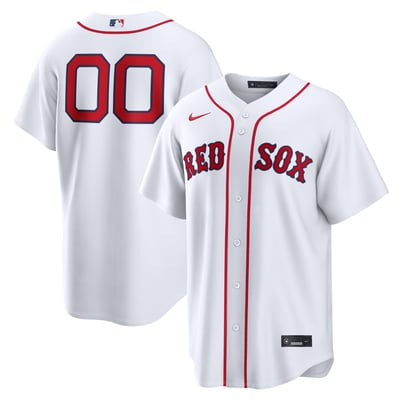  Boston Red Sox Nike Home Replica Custom Jersey - White