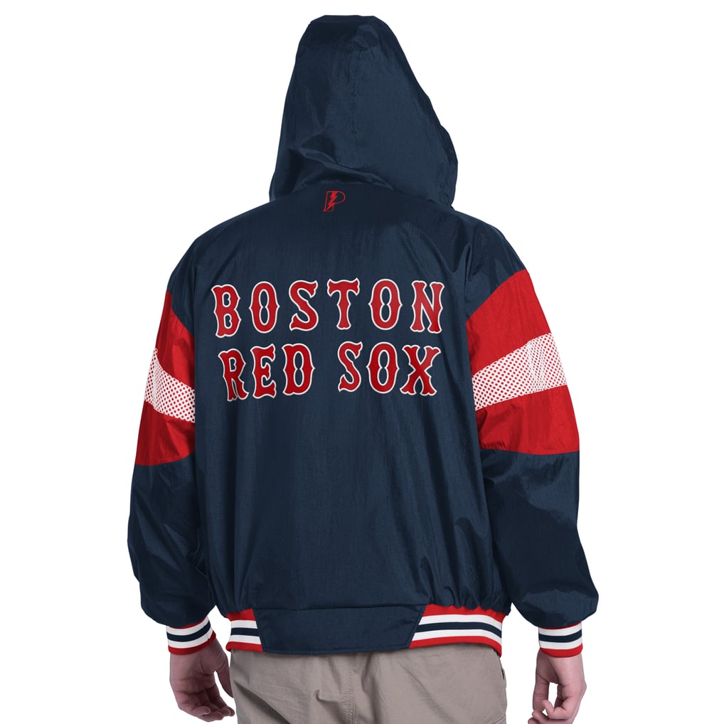 Boston Red Sox Pro Player Legacy Lightweight Full-Zip Hooded Jacket - Navy/Red