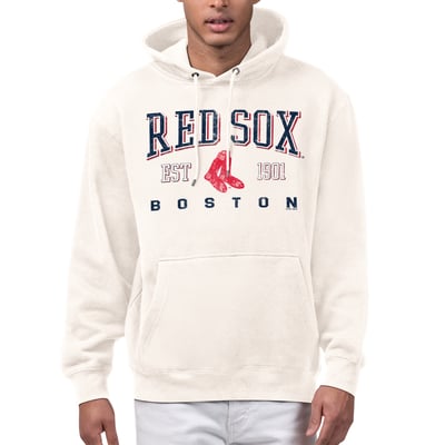  Boston Red Sox Starter Established Logo Fleece Hoodie - Cream