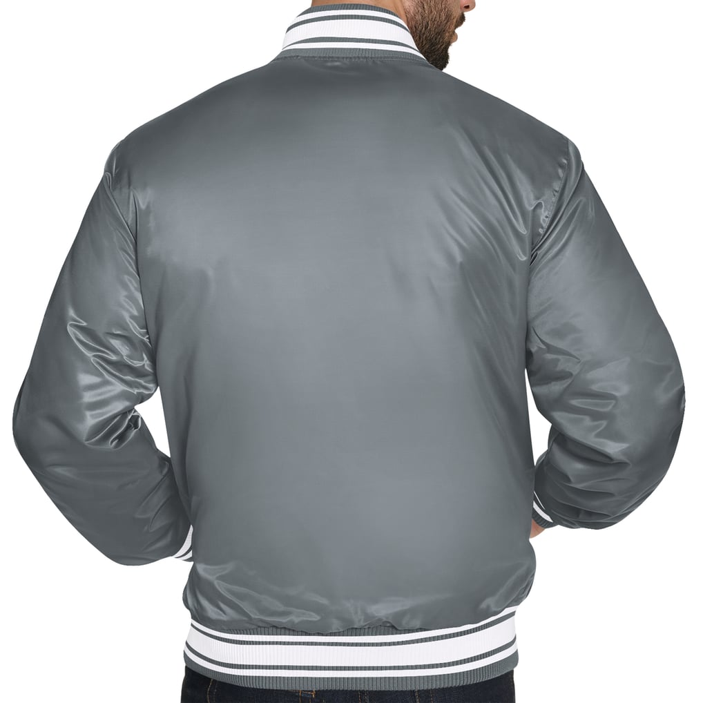  Boston Red Sox Starter Cooperstown Logo Full-Snap Varsity Jacket - Gray