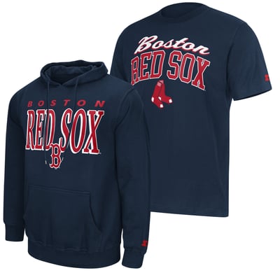 Boston Red Sox Starter Logo Hoodie & T-Shirt Combo Pack - Navy
