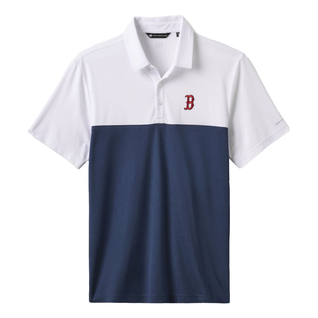 Boston Red Sox TravisMathew Home Run Leader Tri-Blend Polo - White/Navy