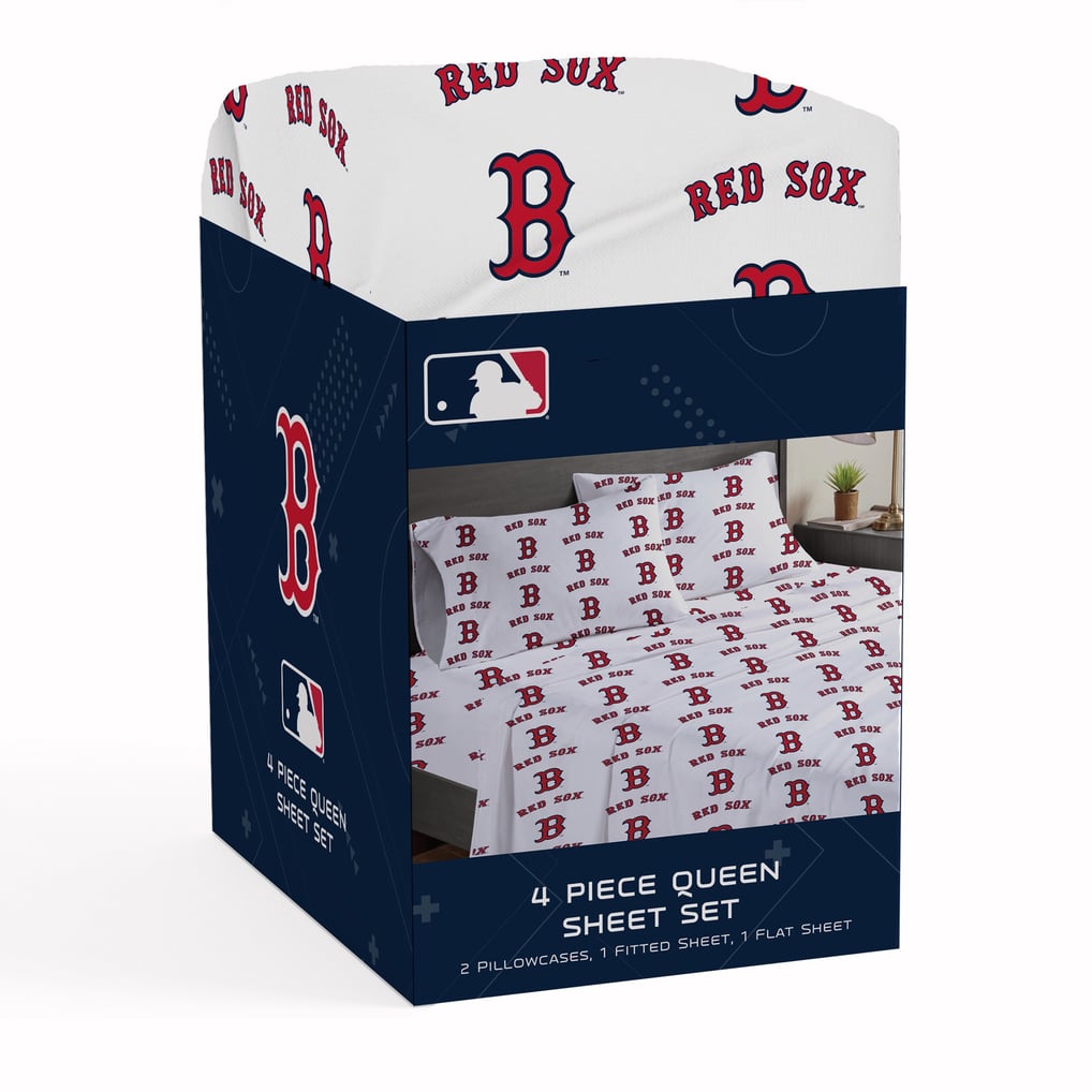 Boston Red Sox Pegasus Four-Piece Queen Sheet Set