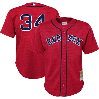 Mitchell & Ness David Ortiz 2004 Boston Red Sox BP Jersey – Men’s – Red – Button Front
